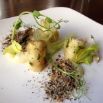 Roasted celery root and anchovy at Cucina 24.